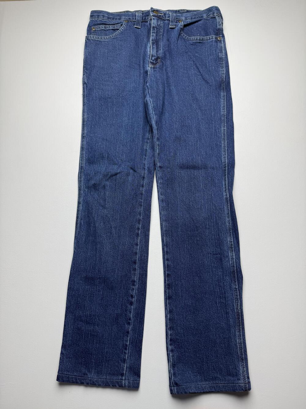 Texas Jeans Mens 34 Blue Med Wash Denim Regular Straight Fit Made USA Read